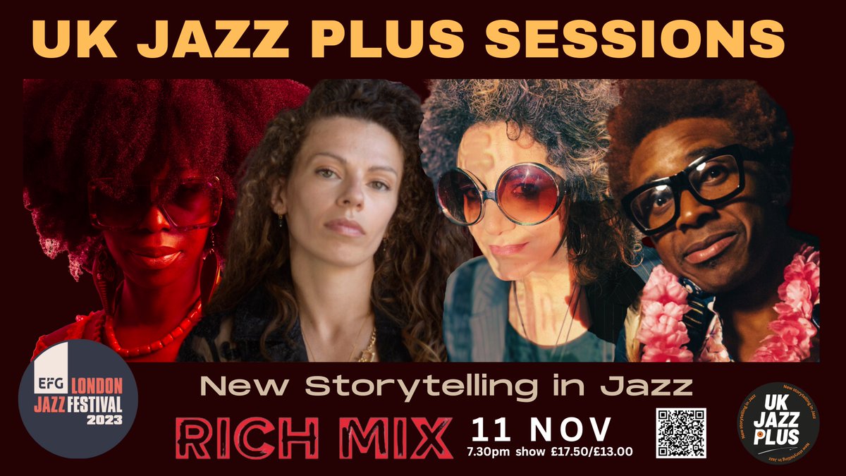 New storytelling in jazz is the vibe we're playing for the EFG London Jazz Festival. Come celebrate the launch of the new home of 'UK Jazz Plus' at the fabulous RichMix ! 🥰@xanblacq, @marthadlewis,
@charlottelansman,<a href="/LondonJazzFest/">EFG London Jazz Festival</a> <a href="/RichMixLondon/">Rich Mix</a>