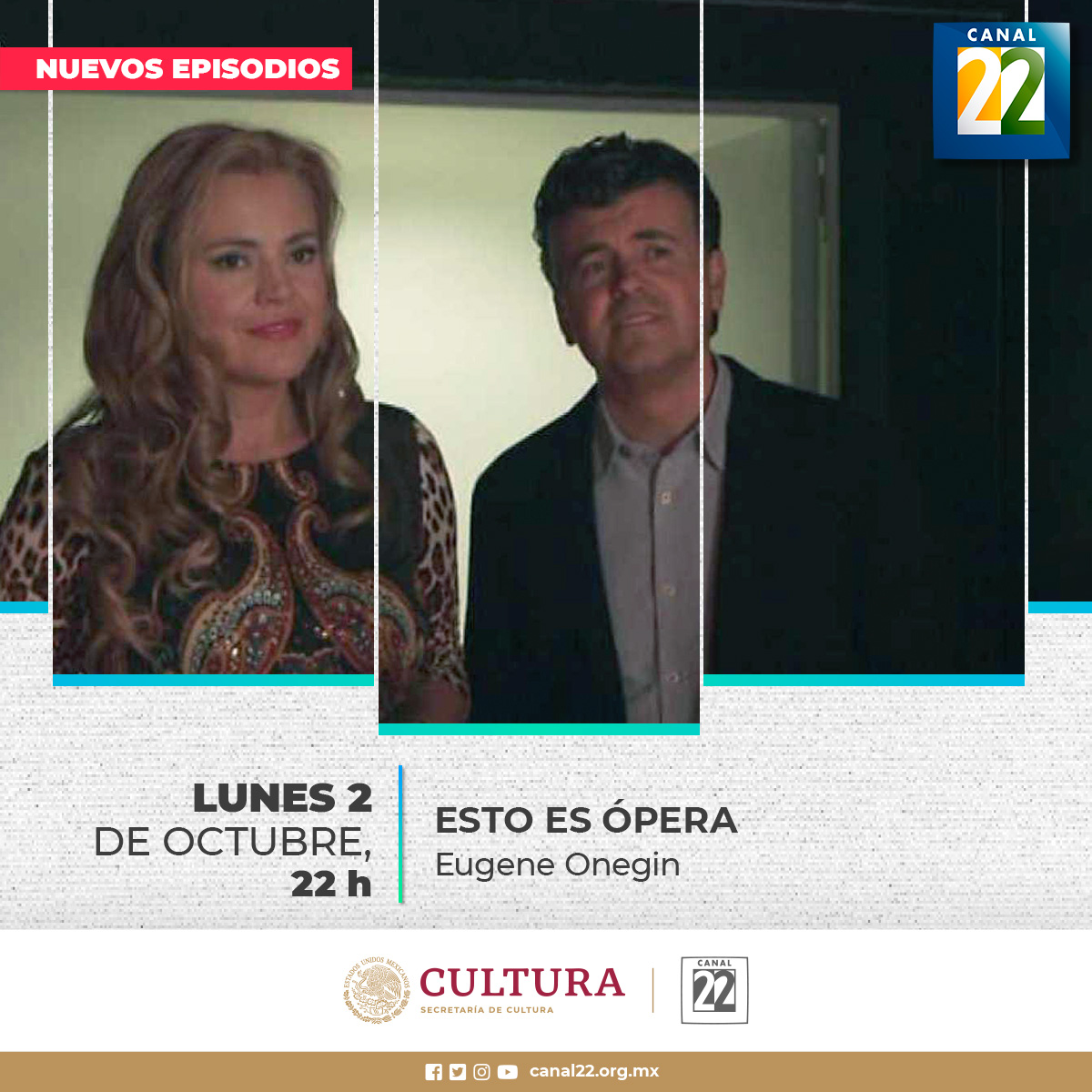 Canal22's tweet image. Disfruta de la programación del día de hoy:

📌#LosJefesDelRock (1968-1971)
🕟17:00 h

📌#Esquizofrenia /  “De viaje con los Stones, las alucinantes visitas de los Rolling a Perú”
🕟18:00 h

📌#Marquesina
🕟 19:00 h

📌 #EstoEsÓpera
🕟22:00 h