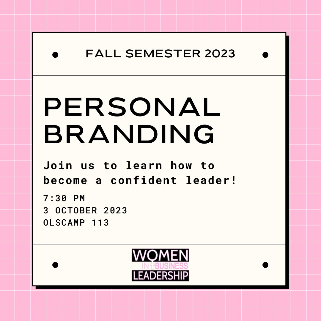 wblbgsu's tweet photo. Who runs the world? GIRLS💁🏼‍♀️✨

Tomorrow, October 3rd, we will host Abbey, Caitlin, and Kristine from Sherwin Williams! They will help us find the confident leaders we all are while learning to market ourselves!

See you there!💞 https://t.co/OENIrHkwYr