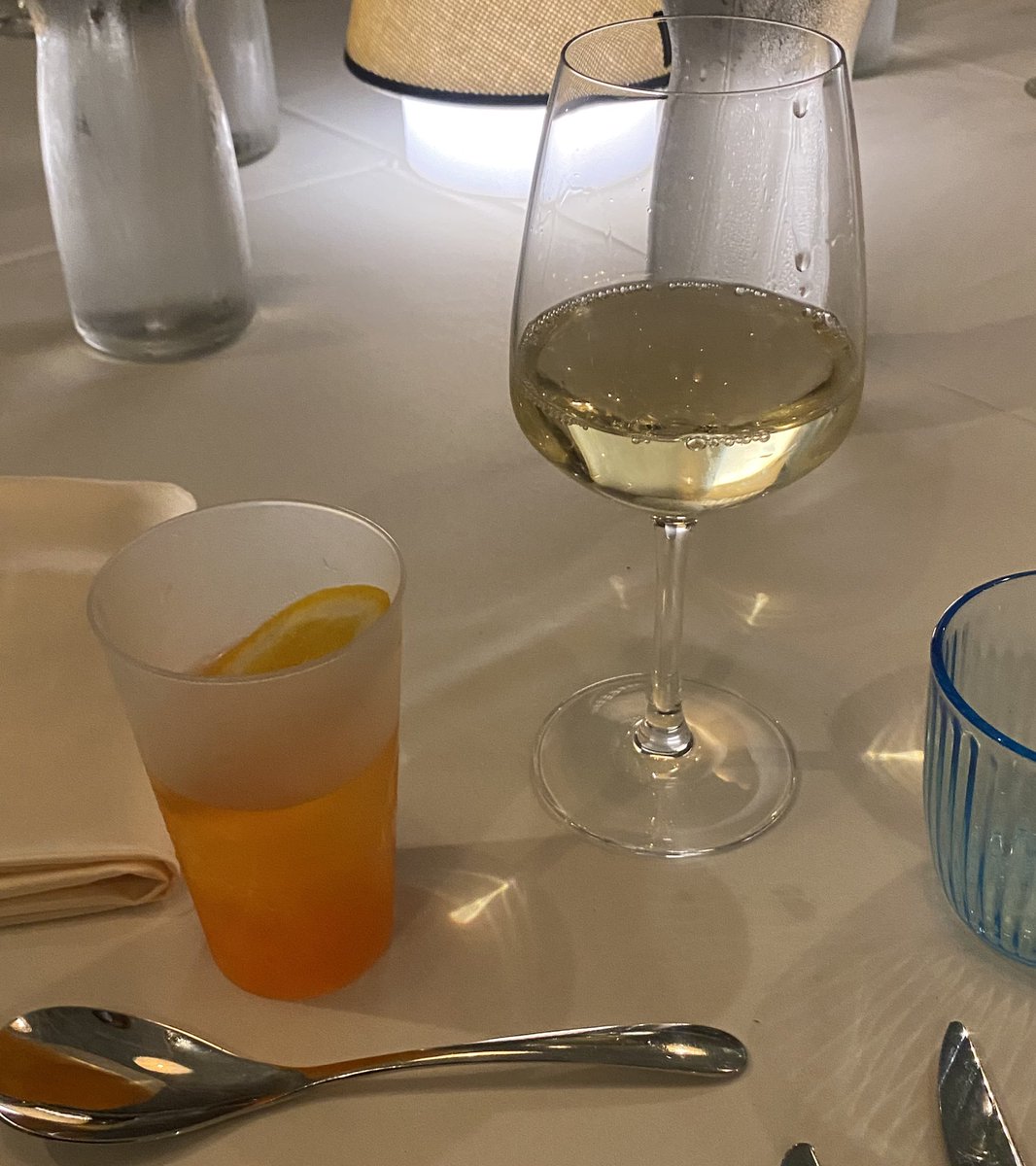 coldhealing's tweet photo. double drink aperol and wine #EuropeanPriorities https://t.co/zN6IEqNm5m