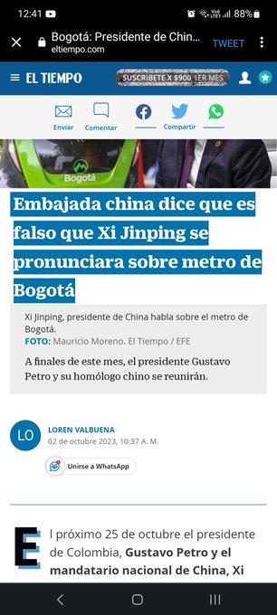 Miguel C. - @ELTIEMPO Uno abre la noticia y dice que no se fien, que los titulares son para atraer incautos. ¿Ahi que? https://t.co/fKdf6zBIeH