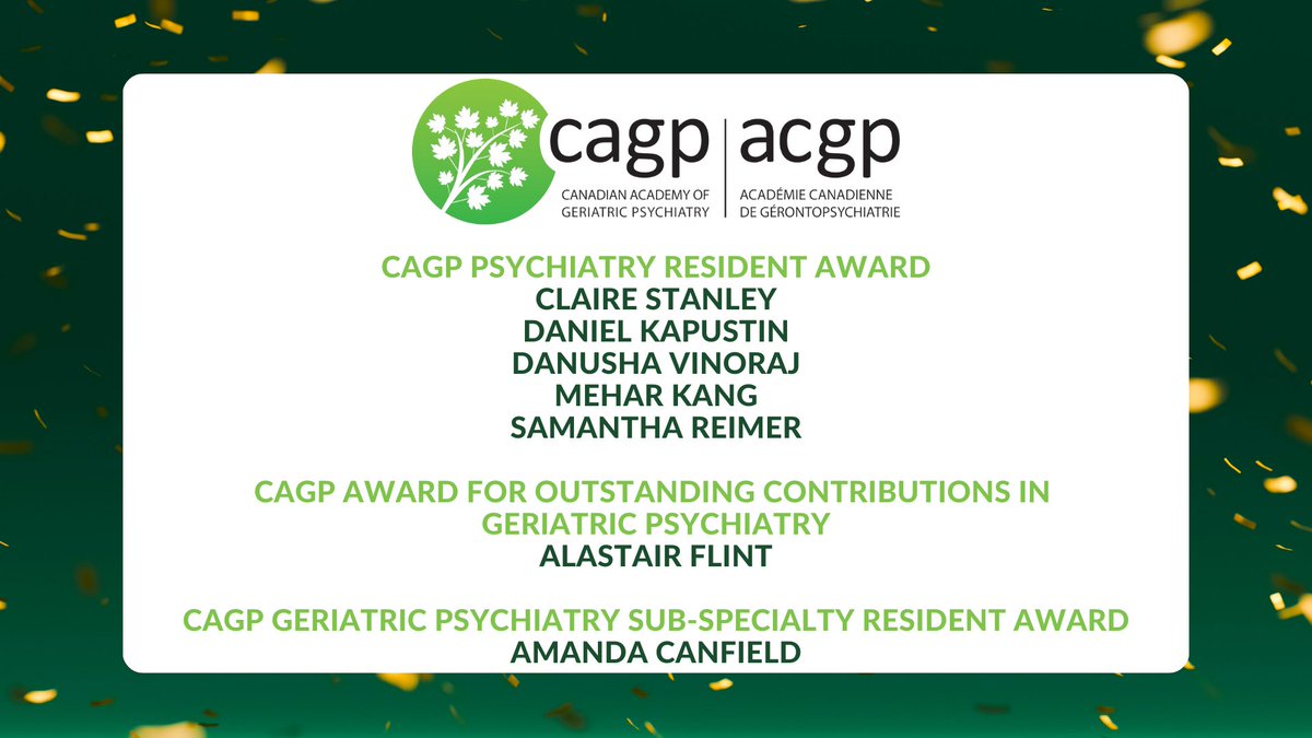 CAGPsych's tweet photo. Congratulations to this year's CAGP and CAGP-CCSMH award winners!!! https://t.co/cQzUNYIXkl