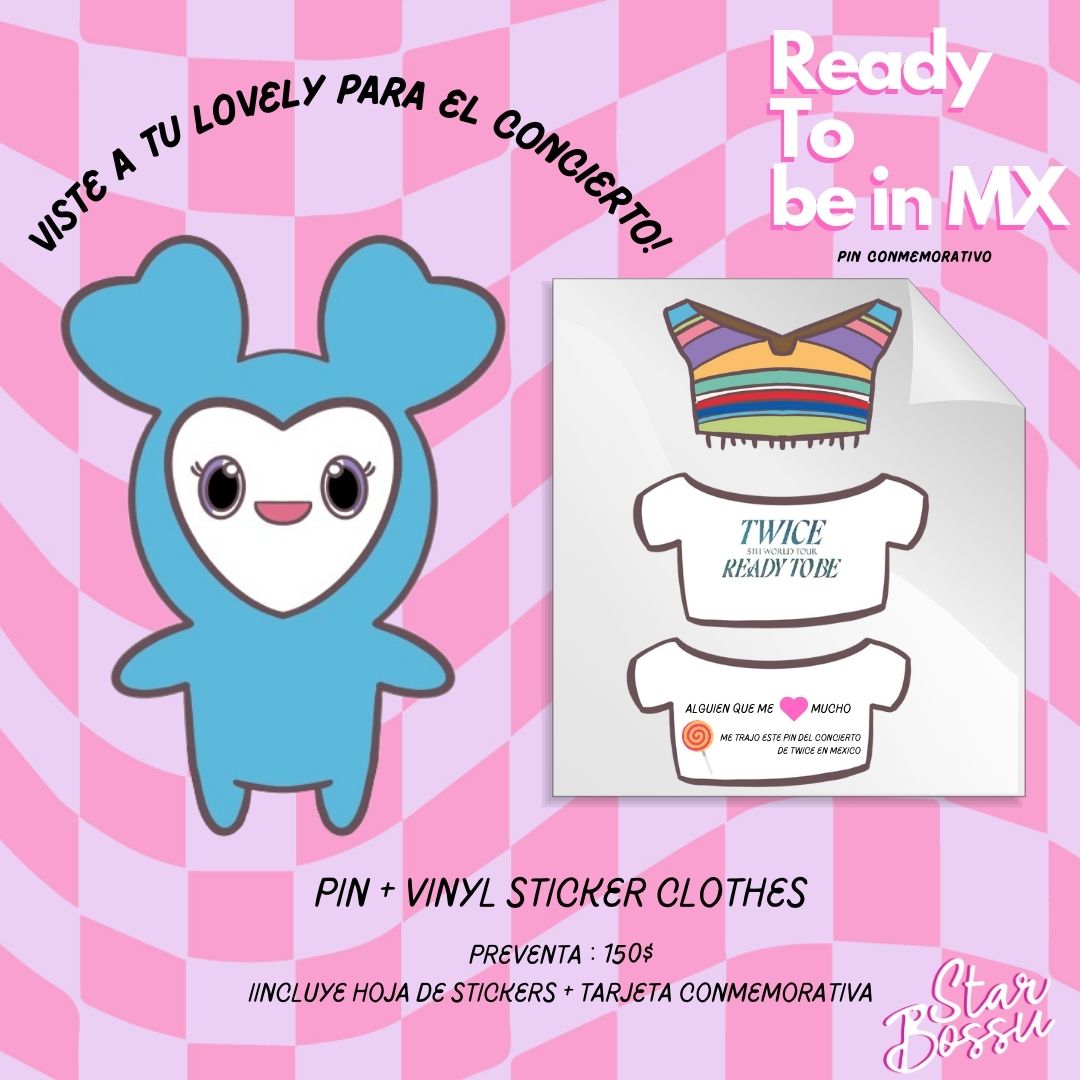 StarBossu's tweet photo. [ LOVELYS Pin Project] 
Empecé este proyecto de pins metálicos para el concierto de #TWICE_5TH_WORLD_TOUR en México, podrán adquirir su miembro favorita y con stickers de vinyl vestir su lovely para el concierto ♡ con un ponchito , una camisa del concierto o bien regalarlo + https://t.co/G3oktMUo3S