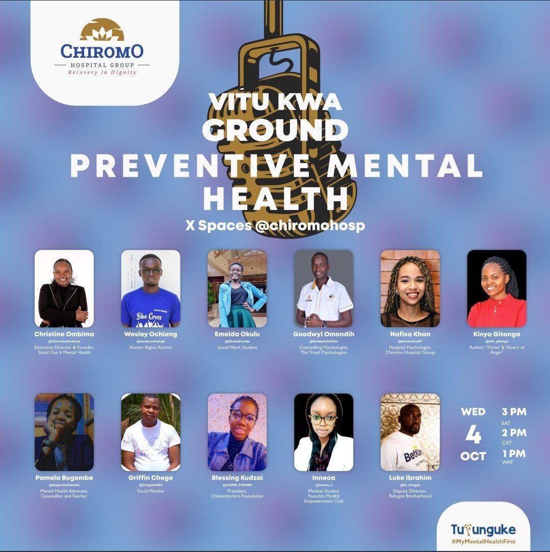 GoldenLIfeVictr's tweet photo. This Wednesday the conversation continues..... @ChiromoHospGrp https://t.co/487xziZjQs