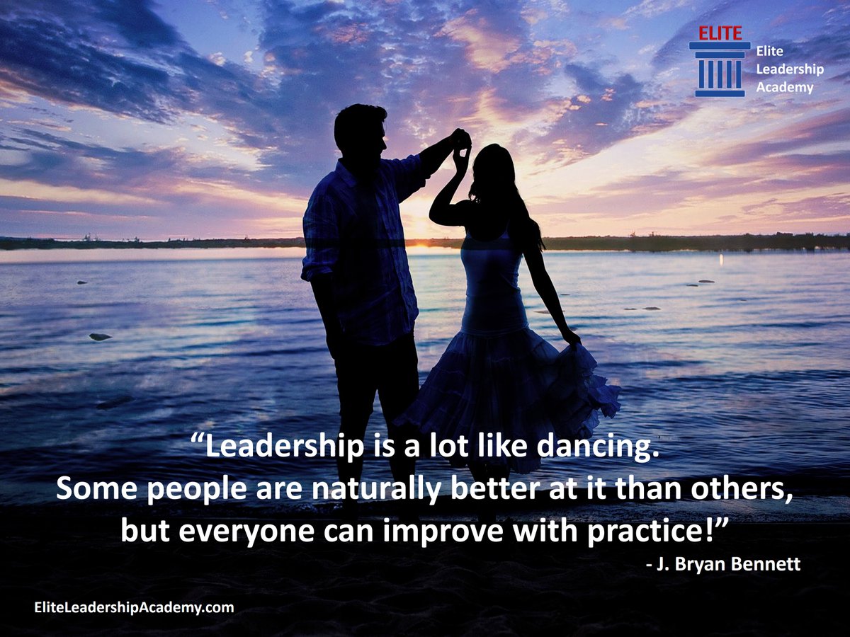 jbryanbennett's tweet photo. MONDAY #LEADERSHIP #MOTIVATION:
“Leadership is a lot like dancing. Some people are naturally better at it than others, but everyone can improve with practice!”
- J. Bryan Bennett

#leadershipislikedancing #MondayMotivation #inspiration #leadershipdevelopment #leaders https://t.co/UUYPEC10J4
