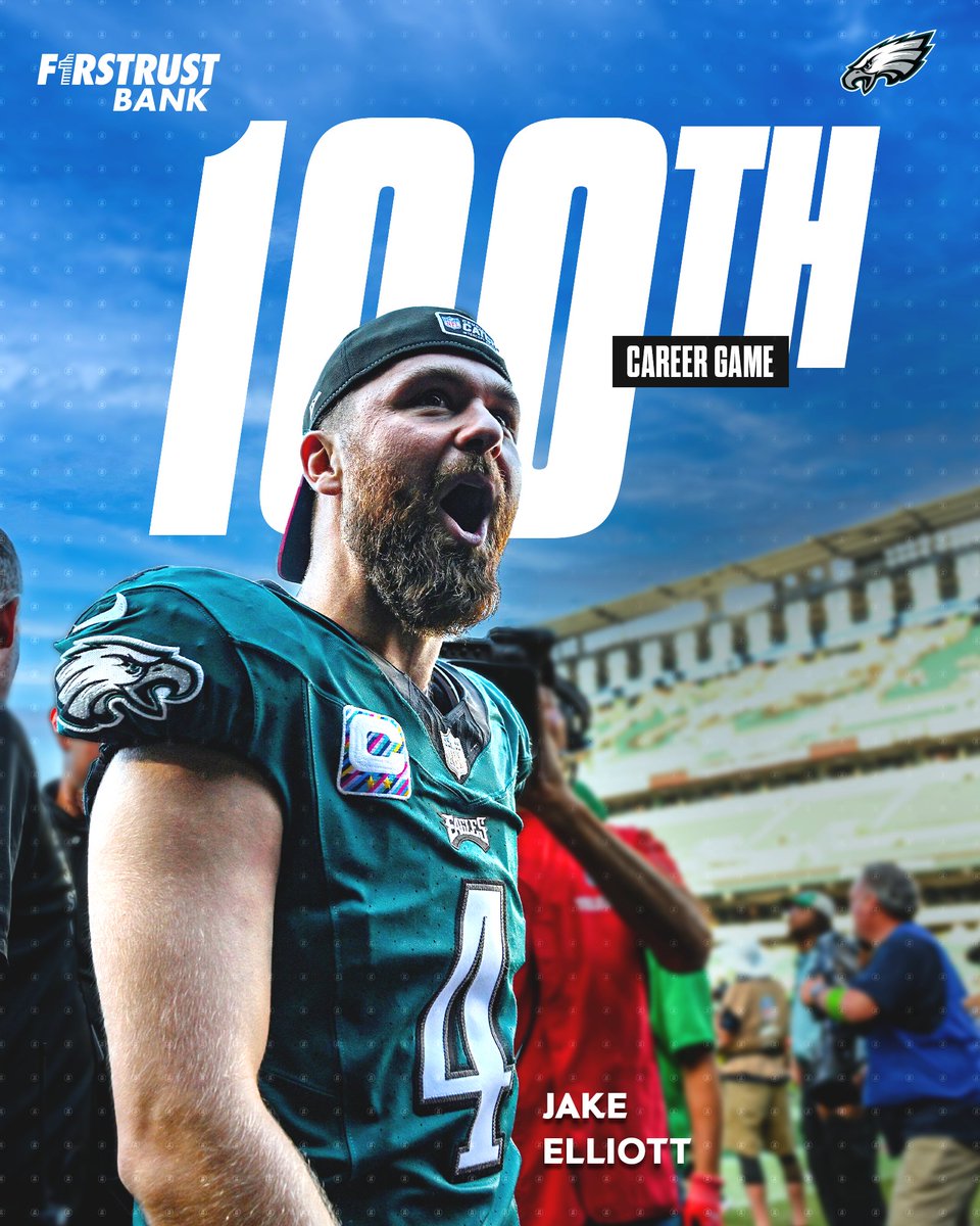 Eagles's tweet photo. No. 100 was a special one

@FirstrustBank | #FlyEaglesFly https://t.co/anjSQ6qNrJ