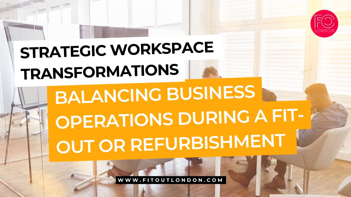 FitOut_London's tweet photo. How do you continue normal business operations amidst construction? Here, we'll explore how to navigate this process to minimise distruption!

Do you have any tips share them below https://t.co/WAqGBBCK8f