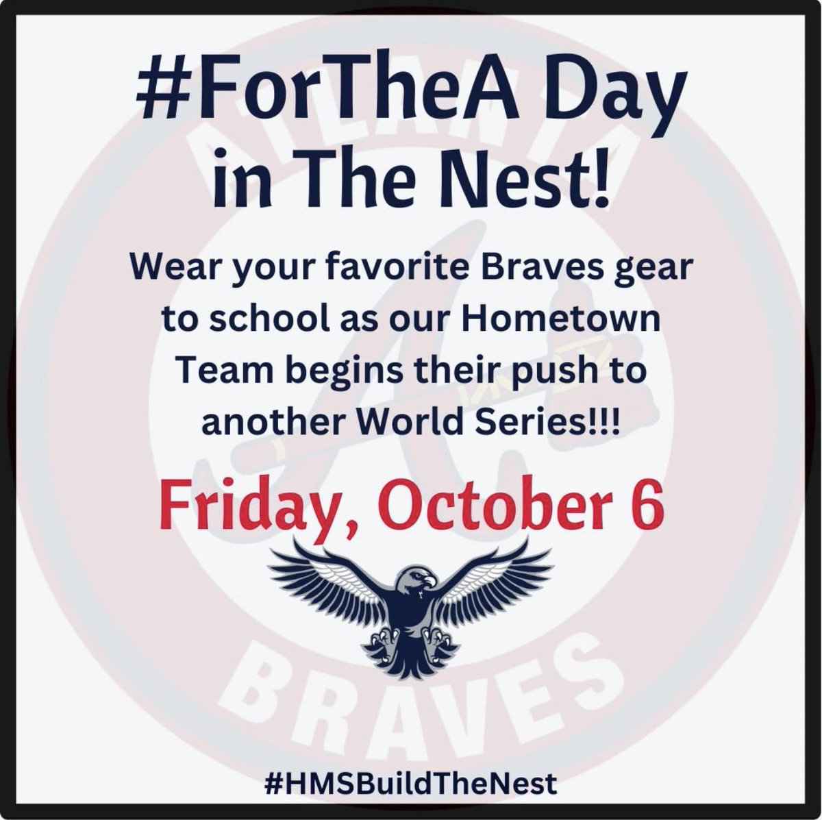 #ForTheA here in The Nest!! Go Braves and Go Hawks!!!!!!