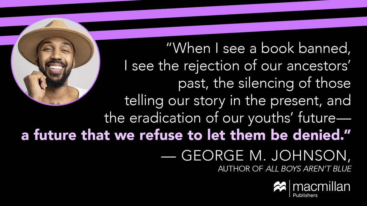 📢 READ AND SHARE BANNED BOOKS. Our youths' future depends on it. Download & share this quote from @IamGMJohnson and more in our resource center 👉bit.ly/MCPGBannedBooks #BannedBooksWeek #uniteagainstbookbans