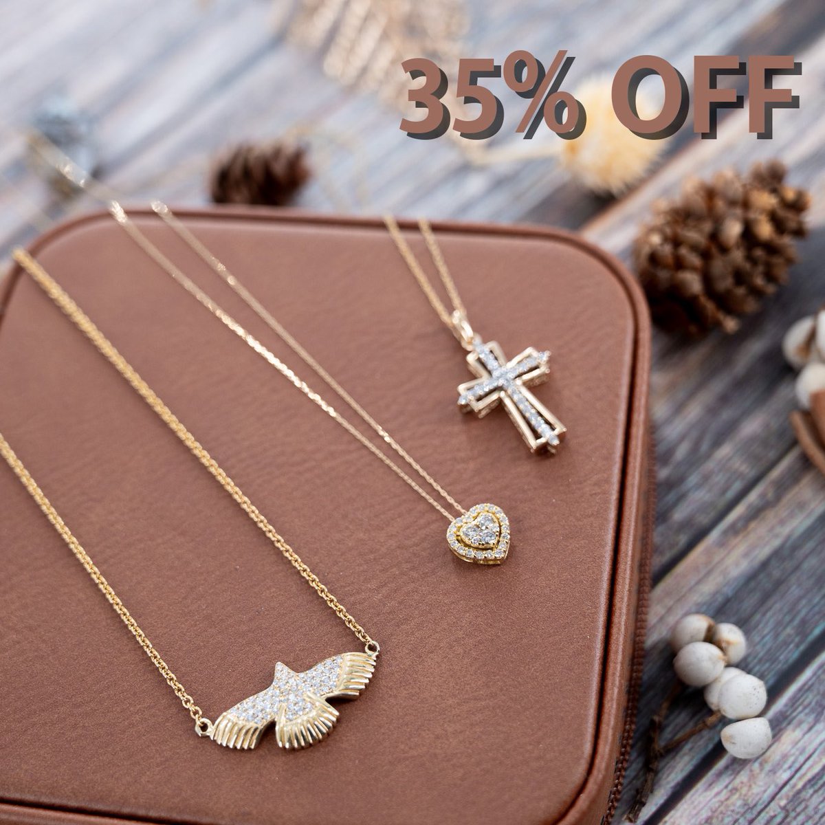 🍂 Fall for Style! 🍁 Enjoy 35% Off on our stunning Autumn Collection Jewelry. Explore the cozy elegance and charm now on Etsy! 🔗Link in Bio. #AutumnJewelry #FineJewelry #JewelrySale #777Jewelry #GoldJewelry