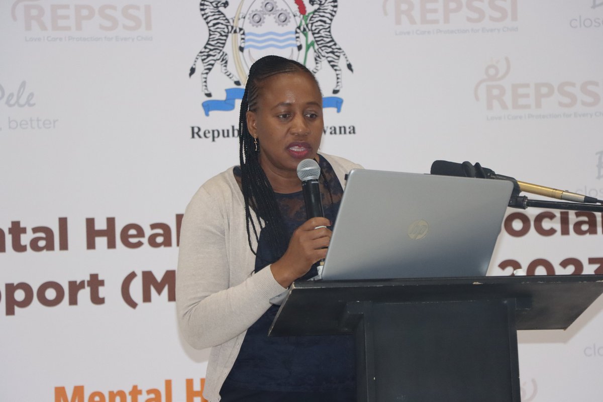 RepssiBotswana's tweet photo. 'When programming for #children in #Botswana we are guided by the best interests of the child, non-discrimination/all children assisted, equity or provision of universal basic services, and by child participation.' Mrs Kenaleone Ramoroka/Department of Social Protection #BathoPele https://t.co/QzjNYitFC9