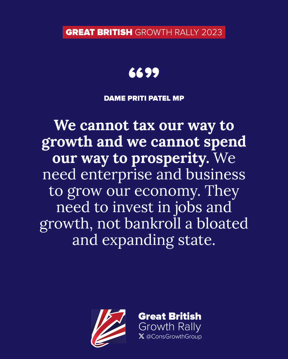 ConsGrowthGroup's tweet image. Let's rediscover our love for conservatism and our pride at fighting for freedom #MBGA

💬 @pritipatel