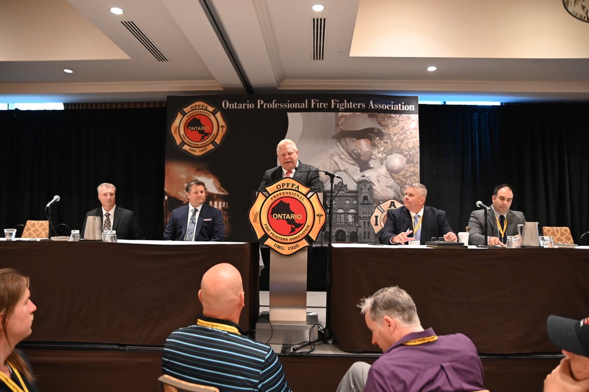 opffa's tweet image. Thank you @FordNation for your continued support of   firefighter health and safety #OPFFA2023 @IAFFCanada #onpoli