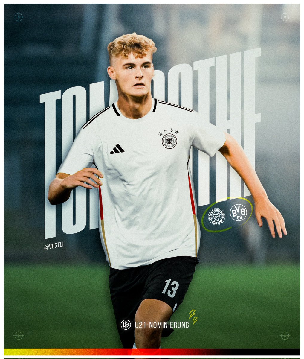 Do_Jugend's tweet photo. DFB U20
Kader für die Länderspiele in Portugal (13.10,) und in Dreieich gegen Tschechien (16.10.2023).
Nominiert sind:
Hendry Blank
Tom Rothe
#DFB #DFBU20
#BVB #BVBU23 https://t.co/7TGQmvKHyu