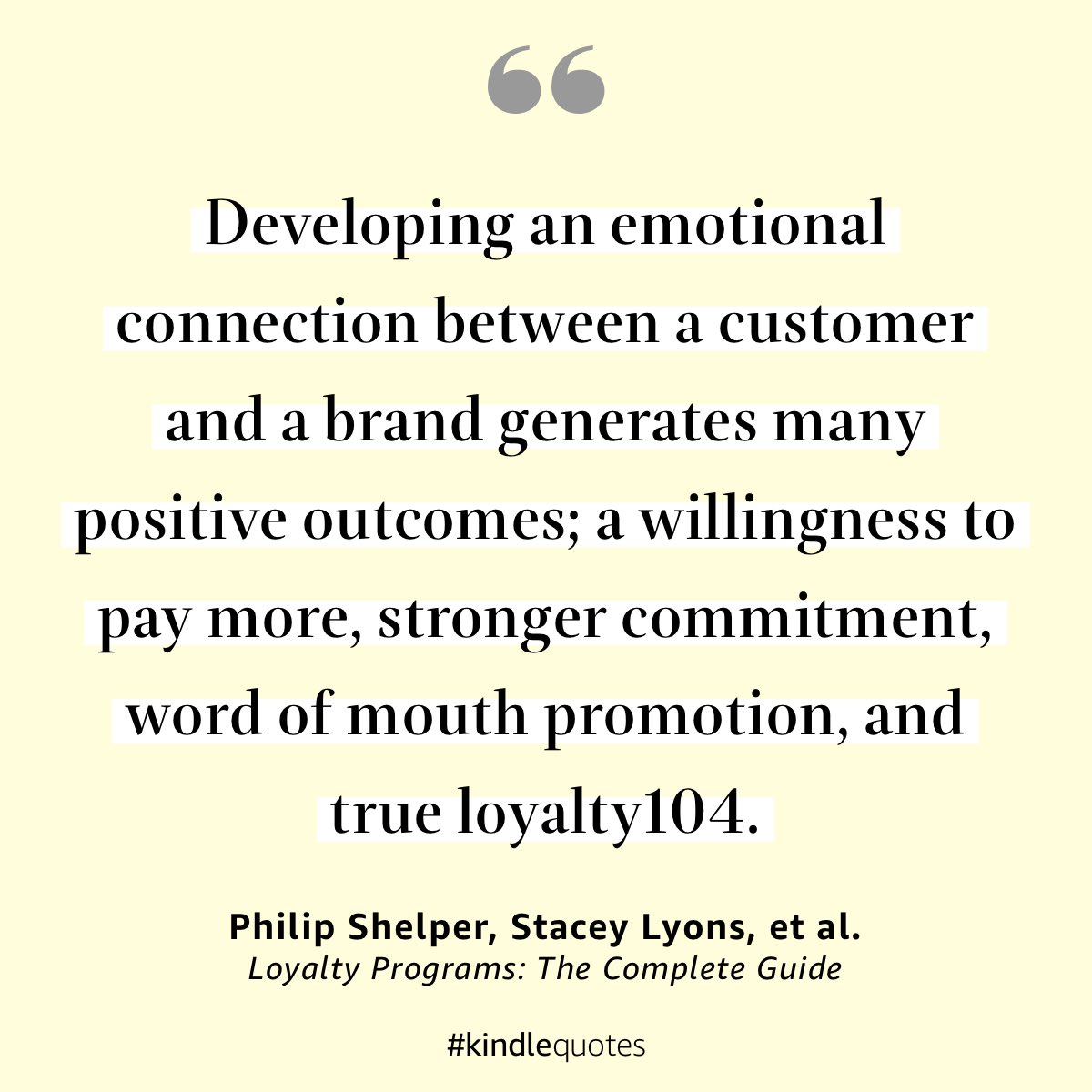 This is a great read on loyalty.. just one of many quotes I will posting as I read this very insightful book. #loyaltyptogram  amzn.eu/9APkRY7