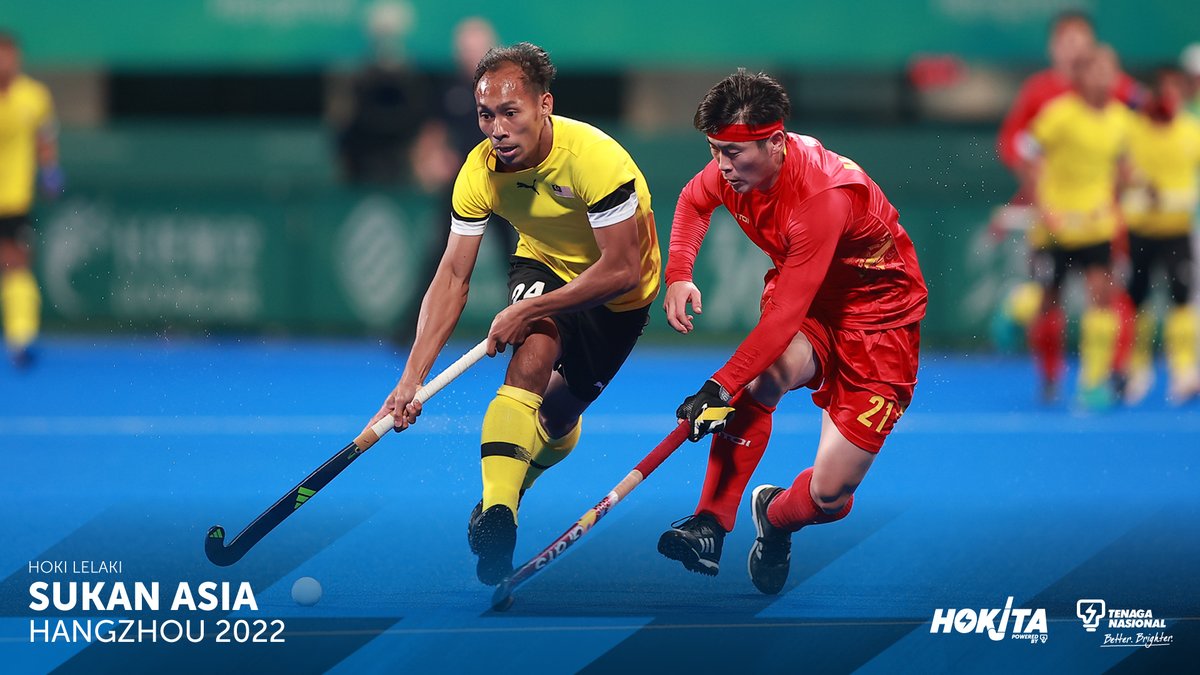 HokitaMY's tweet photo. #AsianGames2022 | #FieldHockey (M)
Intensiti perlawanan ini memang padu. Saling berbalas serangan. Selepas ini #SpeedyTigers perlu lebih berdisiplin di pertahanan & gunakan sebaik mungkin setiap peluang. #CHNvMAS #SayaSokongHokiMY #BersatuUntukHoki https://t.co/rDSSW3P8v1