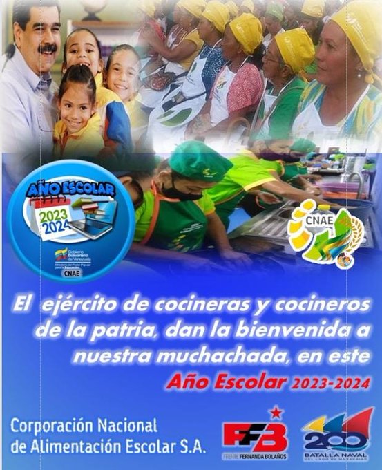 arthur0002's tweet photo. #02DeOct  Inicio del Año Escolar 2023 - 2024, en el que las niñas, las niños y los jóvenes regresan a clases . Vuelve la alegría, los sueños y el entusiasmo de las y los estudiantes de la #PatriaGrande.

@delcyrodriguezv
@_LaAvanzadora
@vicent_carvajal https://t.co/5NrzhOI7N9