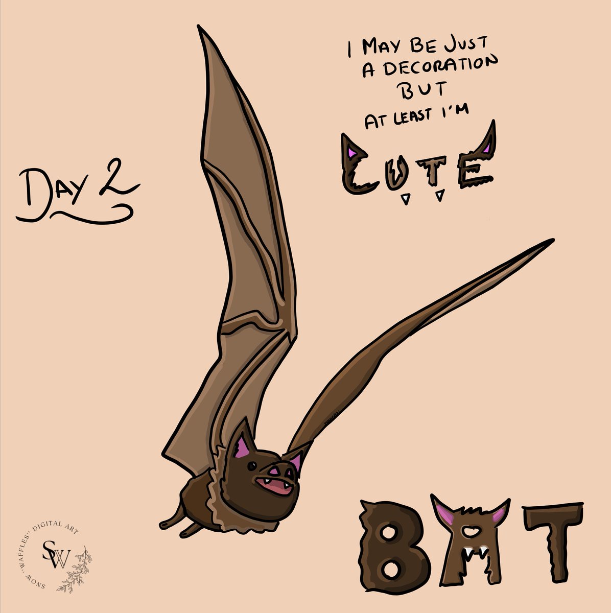 Snowwolfess's tweet photo. Day #2 #inktober2023 #arrtclub @ArrtClub BATS! #streamer #artist #batsarecute https://t.co/Qehfjx48YH
