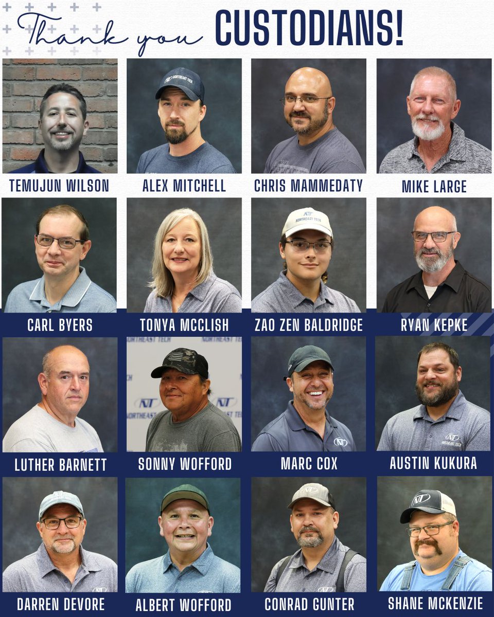 NortheastTech's tweet photo. 🧹 Happy National Custodian Day! A big shoutout and heartfelt thanks to our incredible custodians across the district for keeping our spaces clean and welcoming every day. Your hard work doesn't go unnoticed! 🙌 #NationalCustodianDay #NETech https://t.co/ZvHzabtJXS