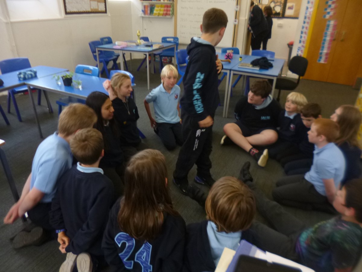 PrimaryNewlands's tweet photo. This week, P2345  joined Borders Book Festival stream, with Emily Dodd. They have also been learning how to peer assess each other's work, using 2 stars and a wish. P567 played the Sneaky pass game. P1/2 focused on creating fairground attractions from their book Bear in a Boat. https://t.co/2oCsFcBBXA