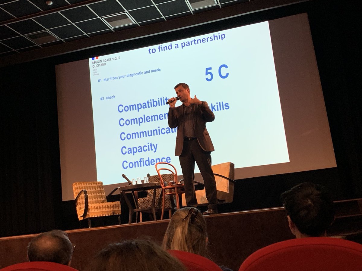 ALL4language's tweet photo. Inspiring to hear from France’s Franck le Cars at #DIP23 this afternoon about the practicalities and rising above the challenges of developing international projects & partnerships. Very sage advice #all4language #mfltwitterati @LfeeEurope @EUErasmusPlus https://t.co/eoVliyfQ2u