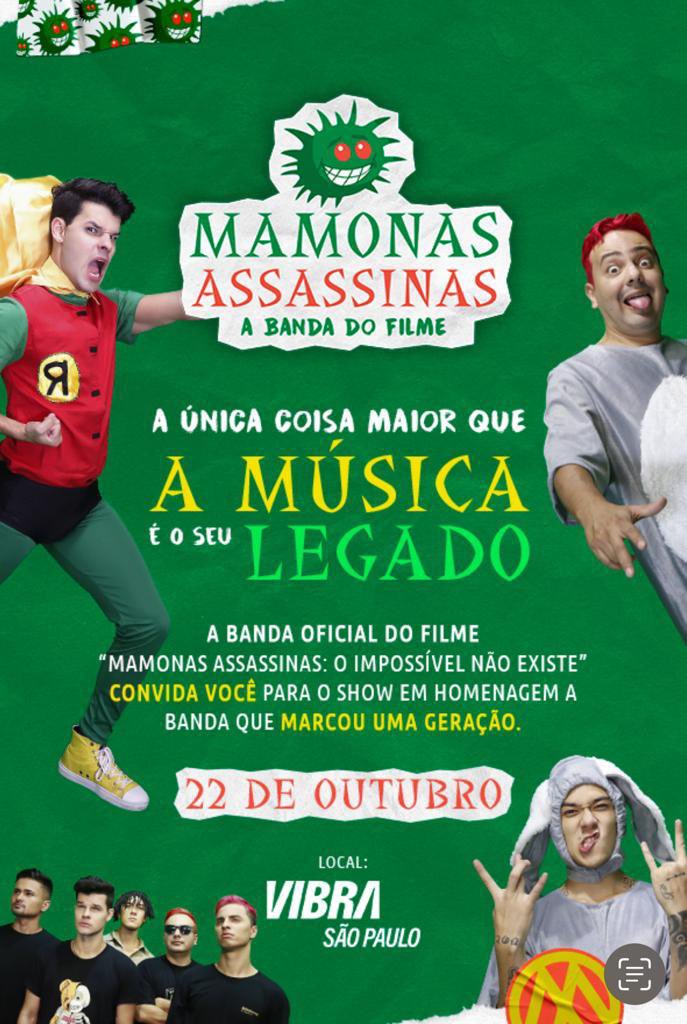 Show da banda do filme !!! Na vibra  São  Paulo e exposição de itens da banda e a Brasília amarela !!!!