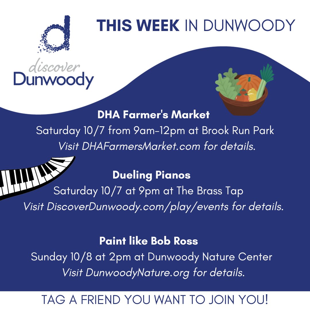 VisitDunwoody's tweet photo. ๐ Looking at this new week in #Dunwoody with all the heart eyes! ๐ We can't wait to jump into October in our beautiful city.
Where will we see you around town this week? ๐ ๐
#DiscoverDunwoody #DunwoodyGA #PerimeterAtlanta #AtlantaFamily #AtlArt #AtlMusic https://t.co/hzZbfjn7Em