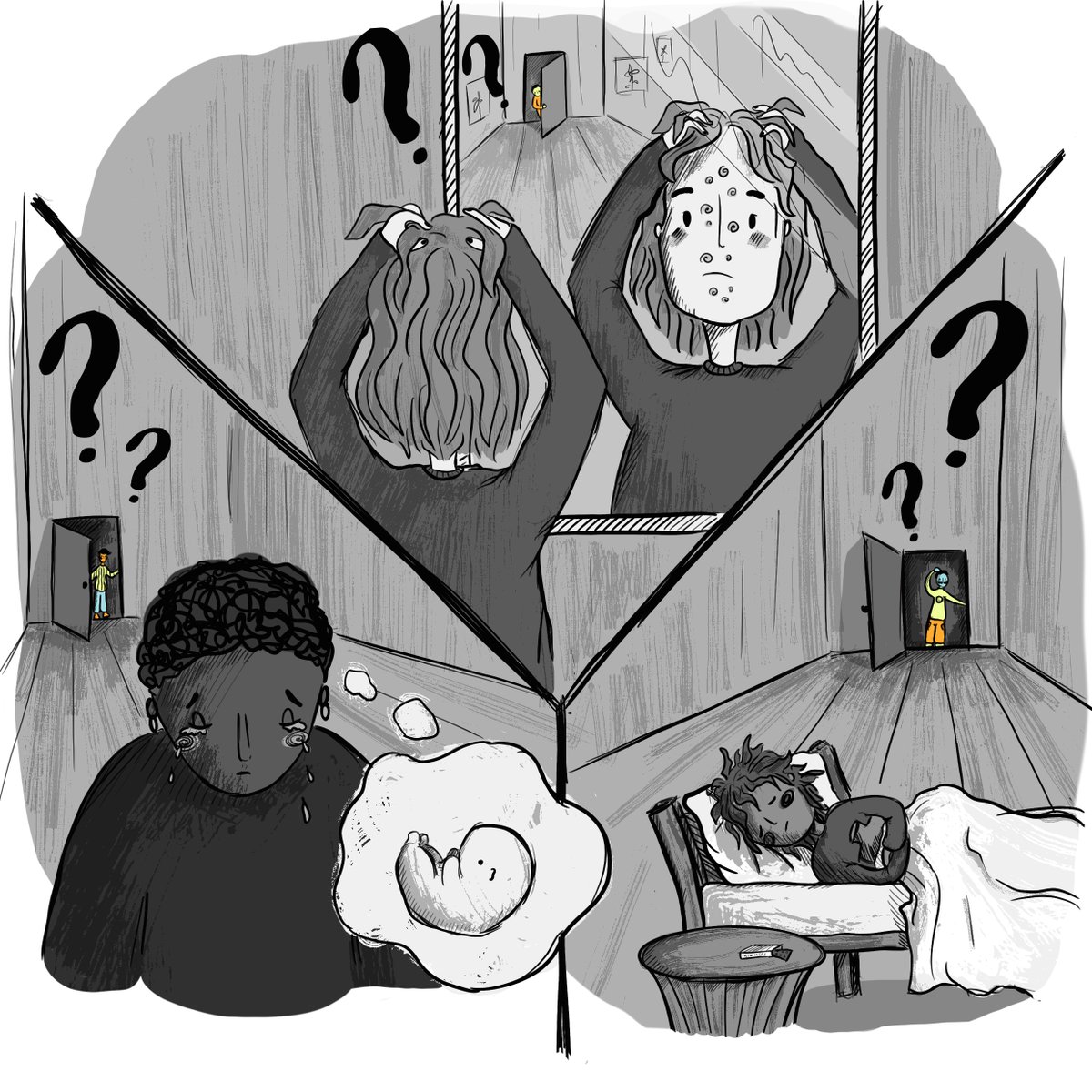 PCOS can have visible &amp; invisible impacts on a woman’s life. Lack of awareness about #PCOS in society means that friends, partners &amp; co-workers may not understand these inward or outward struggles at times. Physical &amp; emotional impacts also vary between women #PCOSAwareness 1/5