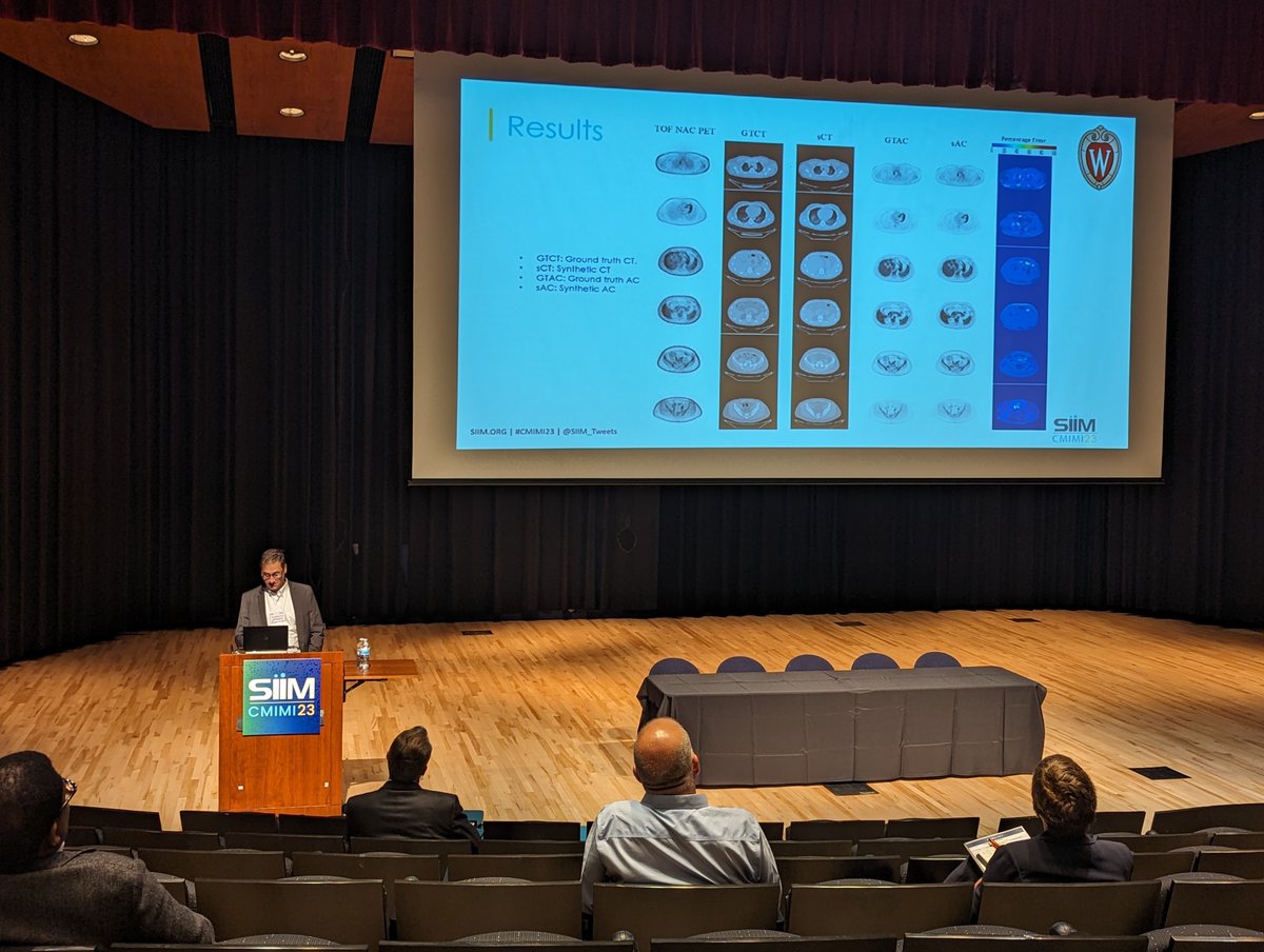 Tyler Bradshaw, PhD (@tybradshaw11) on Twitter photo <a href="/alan_b_mcmillan/">Alan McMillan</a> with an excellent presentation at #CMIMI23 on using an ensemble of #AI models to synthesize CT images from uncorrected PET images. @SImanZareEstakh <a href="/mimrtl/">MIMRTL</a> <a href="/UWiscRadiology/">UW Radiology</a> <a href="/SIIM_Tweets/">SIIM</a> <a href="/alan_b_mcmillan/">Alan McMillan</a> with an excellent presentation at #CMIMI23 on using an ensemble of #AI models to synthesize CT images from uncorrected PET images. @SImanZareEstakh <a href="/mimrtl/">MIMRTL</a> <a href="/UWiscRadiology/">UW Radiology</a> <a href="/SIIM_Tweets/">SIIM</a>