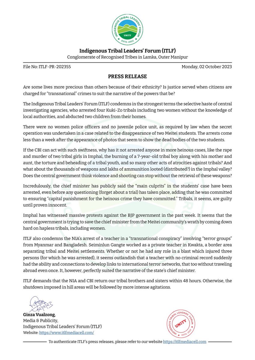 🚨#Kuki moral compass is totally corrupted by magnets 🧲 of #PoppyLogic 🚨

As a community you are serving ultimatum after ultimatum with full fake stories.

As a community you are in full support of killers of Linthoingambi &amp; Hemanjit.

This is the community we are dealing with.
