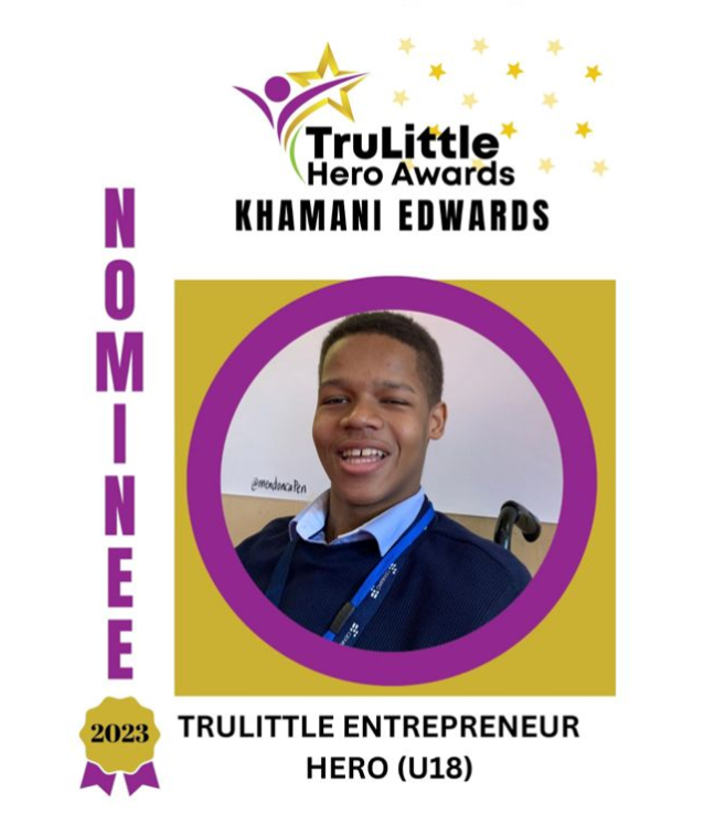 CENMAC's tweet photo. We're so proud of CENMAC student ambassador Khamani who is a FINALIST in the TruLittle hero Awards!! Please vote for him: Award category
TruLittle Entrepreneur Award, Ages: 12-18
https://t.co/7xDeEwv5Xg
#edutwitter #specialeducation #senco #sencochat https://t.co/ZifjYTASla