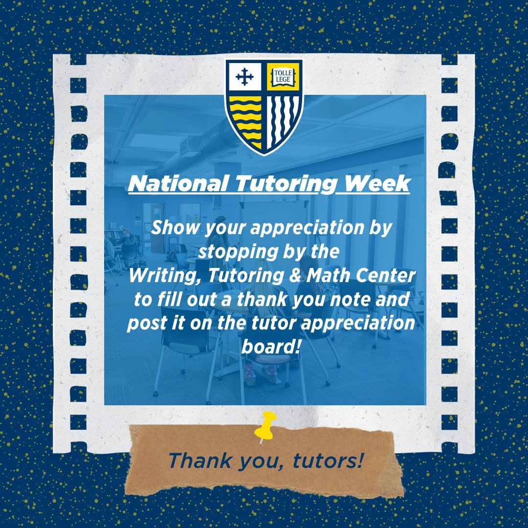 WritingCenterMC's tweet photo. Hello Everyone 

Stop by the WTMC this week to fill out a thank you card for a tutor to show your appreciation. Thank you cards are displayed in the WTMC until Friday, and then distributed to the tutors. https://t.co/4gmmyz7IlX