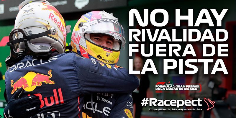 “Invitamos a los asistentes del México GP 2023 a ser un ejemplo para las aficiones de todo el mundo. Una tribuna que aliente con pasión a su piloto favorito, pero que también se comporte respetuosamente con el resto de los competidores”, 

agrega Rodrigo Sánchez, director de