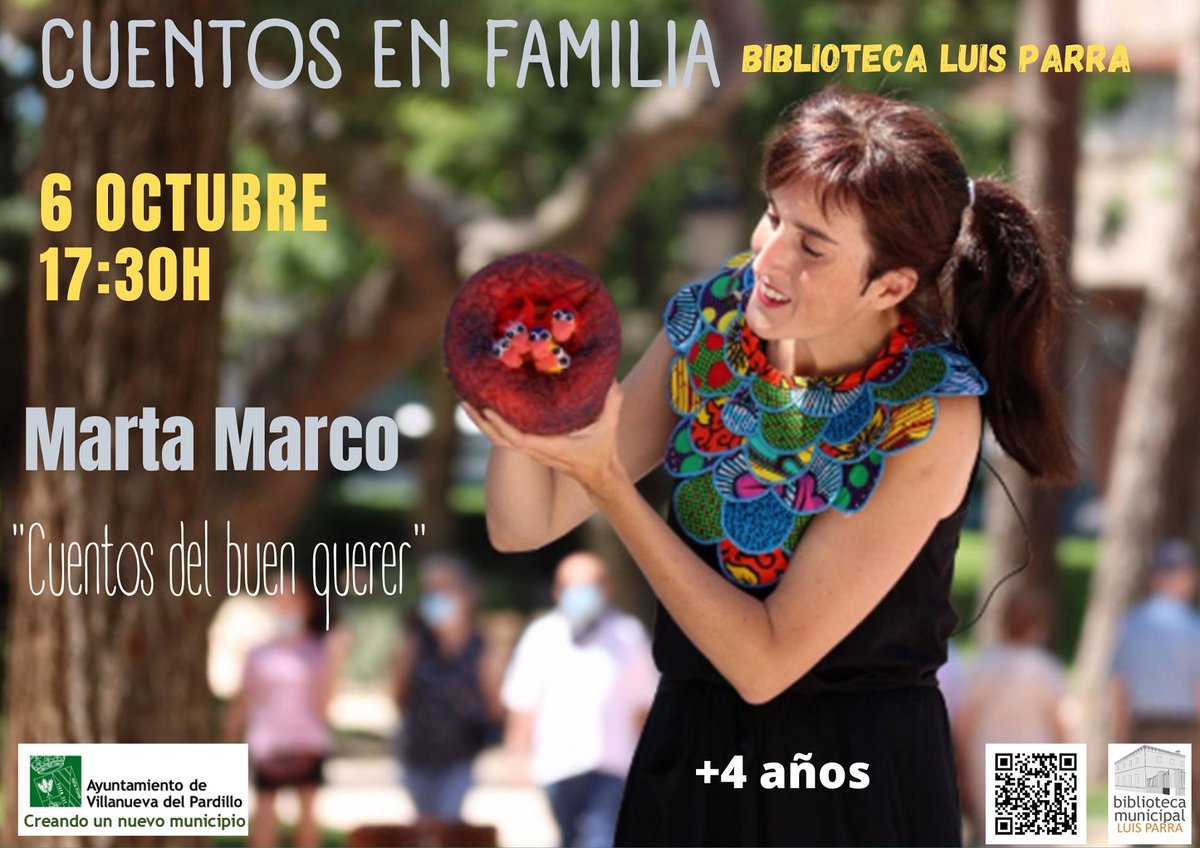 Bibliotecapardi's tweet photo. #Bibliotecapardillo Arrancamos con cuentacuentos para niños y sesión de narración oral para adultos te invitamos a nuestras#Cuentosenfamilia y #Nocheslocas con #historias y #cuentos para adultos. Comenzamos con Marta Marco Martialay   📷https://t.co/HZN8j25YtJ
¡Te esperamos! https://t.co/MymTa4Spce