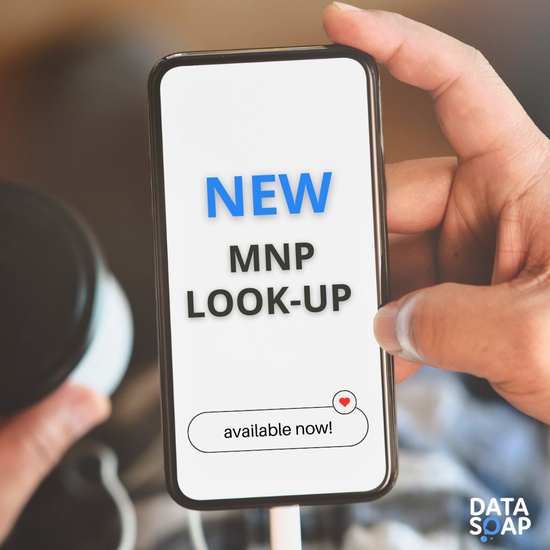 Data_Soap's tweet image. It's #customerserviceweek2023 and we're thrilled to introduce our brand NEW feature – the MNP Lookup! 📱✨
Understanding your customers is at the heart of exceptional service, and that's exactly what our new feature does. 🧐📊
Find out more here 👉bit.ly/3tcdU9z