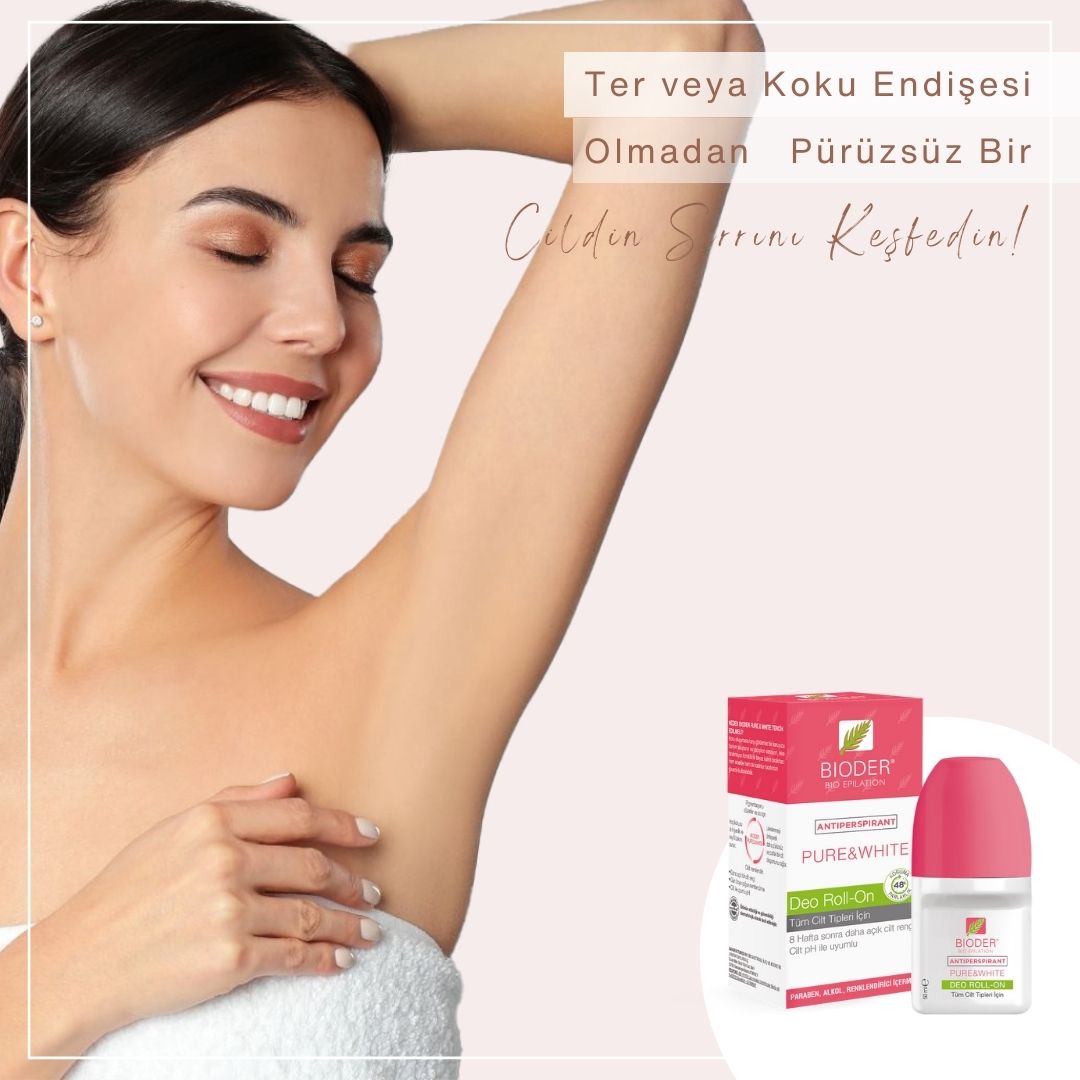 BioderOfficial's tweet photo. 🌟 Cildinizi yeniden keşfedin! Bioder Pure &amp; White Deo Roll-On ile ferahlık ve gün boyu korumayı deneyimleyin. 🌼✨ Leke bırakmayan, günlük kullanıma uygun bir koruma. #CiltBakımı #ParlakCilt https://t.co/EiLW3COG68