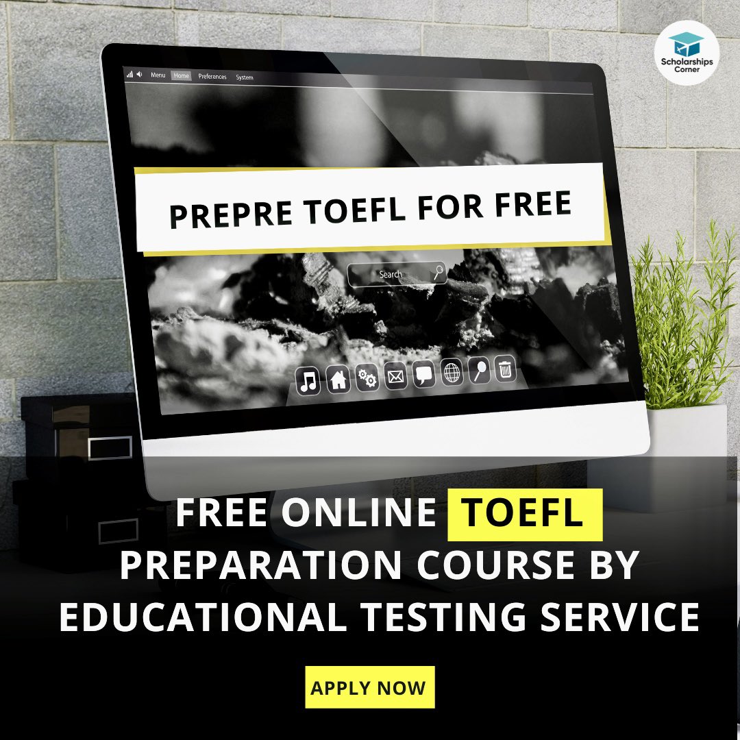 Free Online TOEFL Preparation Course by English Testing Service

Link: scholarshipscorner.website/free-online-to…

Learn how to improve your score and English language skills from the experts who create the exam.

No Deadline | Self Paced.

#ScholarshipsCorner #TOEFL #toeflpreparation #toeflonline