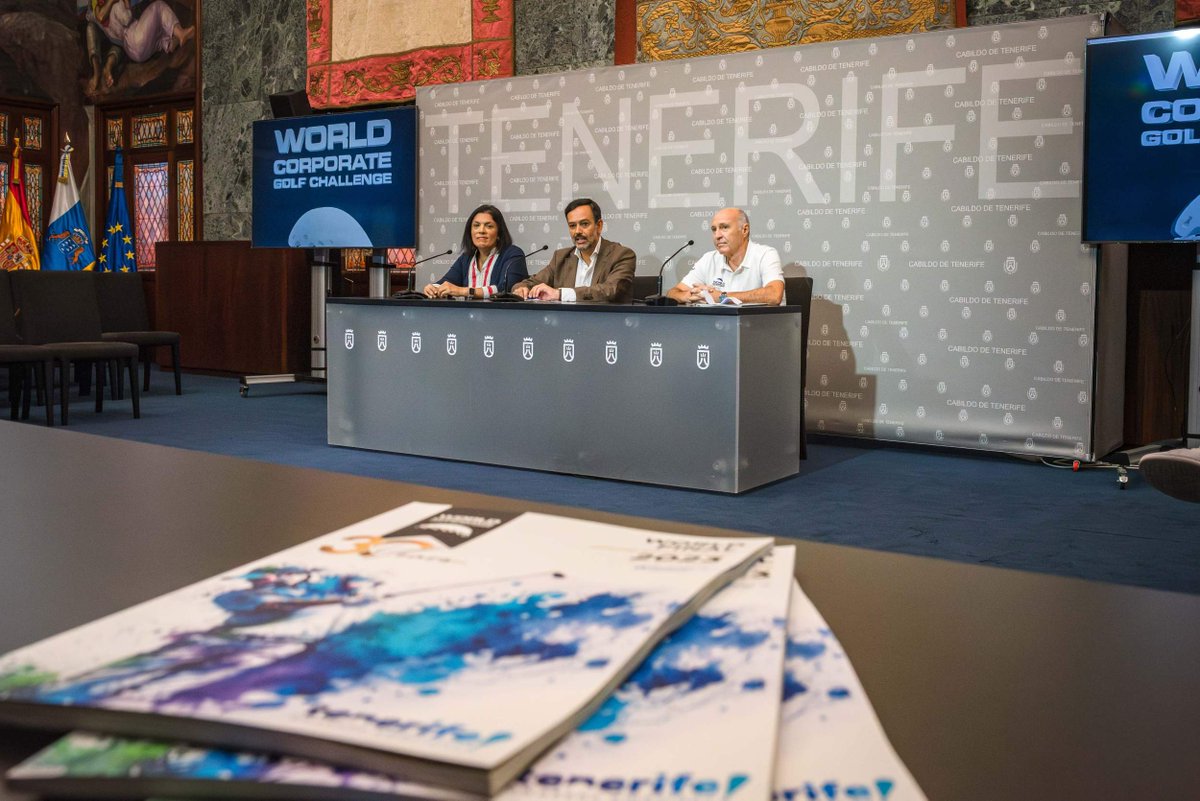 CabildoTenerife's tweet photo. ⛳ Vuelve a Tenerife la final mundial del @WCGCmedia, #WCGC, el torneo corporativo de golf más importante del mundo, que celebra además su 30 aniversario.
HILO ⬇️ https://t.co/jvLYuQXvgE