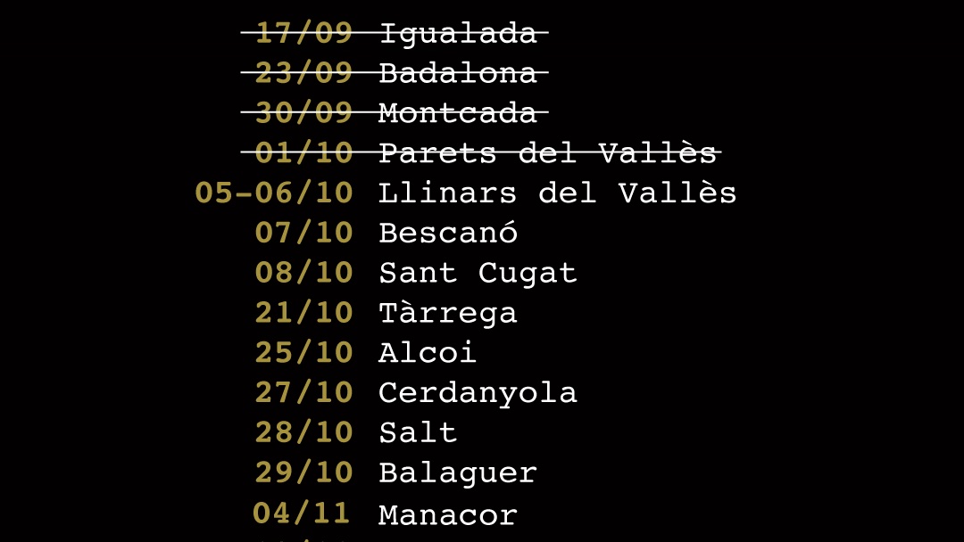 SixtoPazTeatre's tweet photo. Holi Catalunyi!
Aquesta setmana podreu veure #CostDeVida a Llinars, Bescanó i Sant Cugat. https://t.co/i6KCKmfMDK