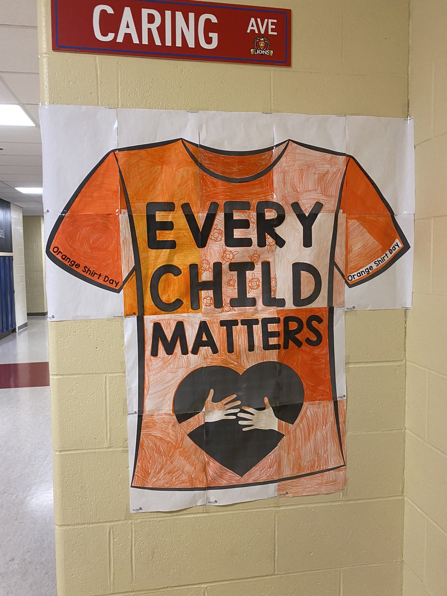 A lot of discussion  and learning happening in Grade 5R about the importance of Truth and Reconciliation 🧡🖤. #everychildmatters #TruthAndReconciliation #learnerstodayleaderstomorrow  <a href="/CarbonearAcad/">Leo the Lion</a>