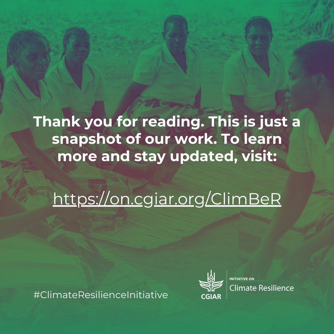 Real science, real results, real change. Read the stories of the CGIAR #ClimateResilienceInitiative's impact in 2022. on.cgiar.org/3R6xFJL

#ClimBeR