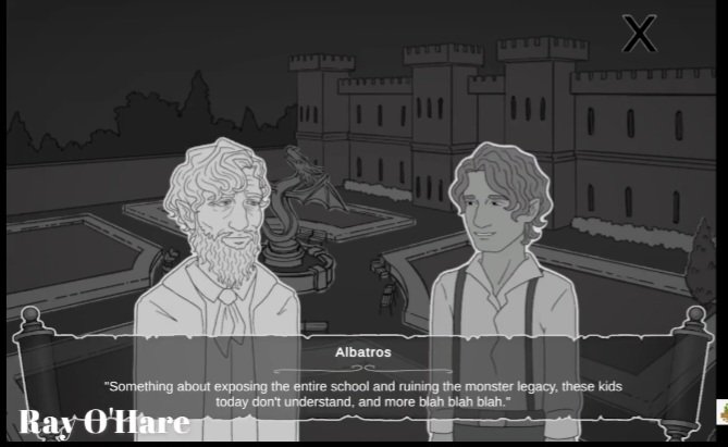 ray_ohare's tweet photo. 🎙 Role Announcement! 👻 
I play the geriatric ghost with the most, Albatros, in the #SpooktoberVNJam 2023 offering  "Freak The Town", by the hardworking folks at @JamGardenGames! Available now! https://t.co/hs7Epfh2l3