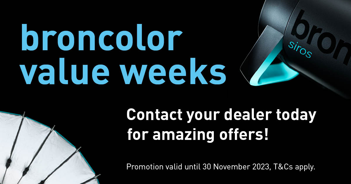 We're thrilled to announce the broncolor Value Weeks, a limited-time opportunity to save big on a curated selection of lighting equipment.

We invite you to get in touch with your local broncolor partner today: broncolor.swiss/broncolor-near…

#broncolor #broncolorlighting #promotion