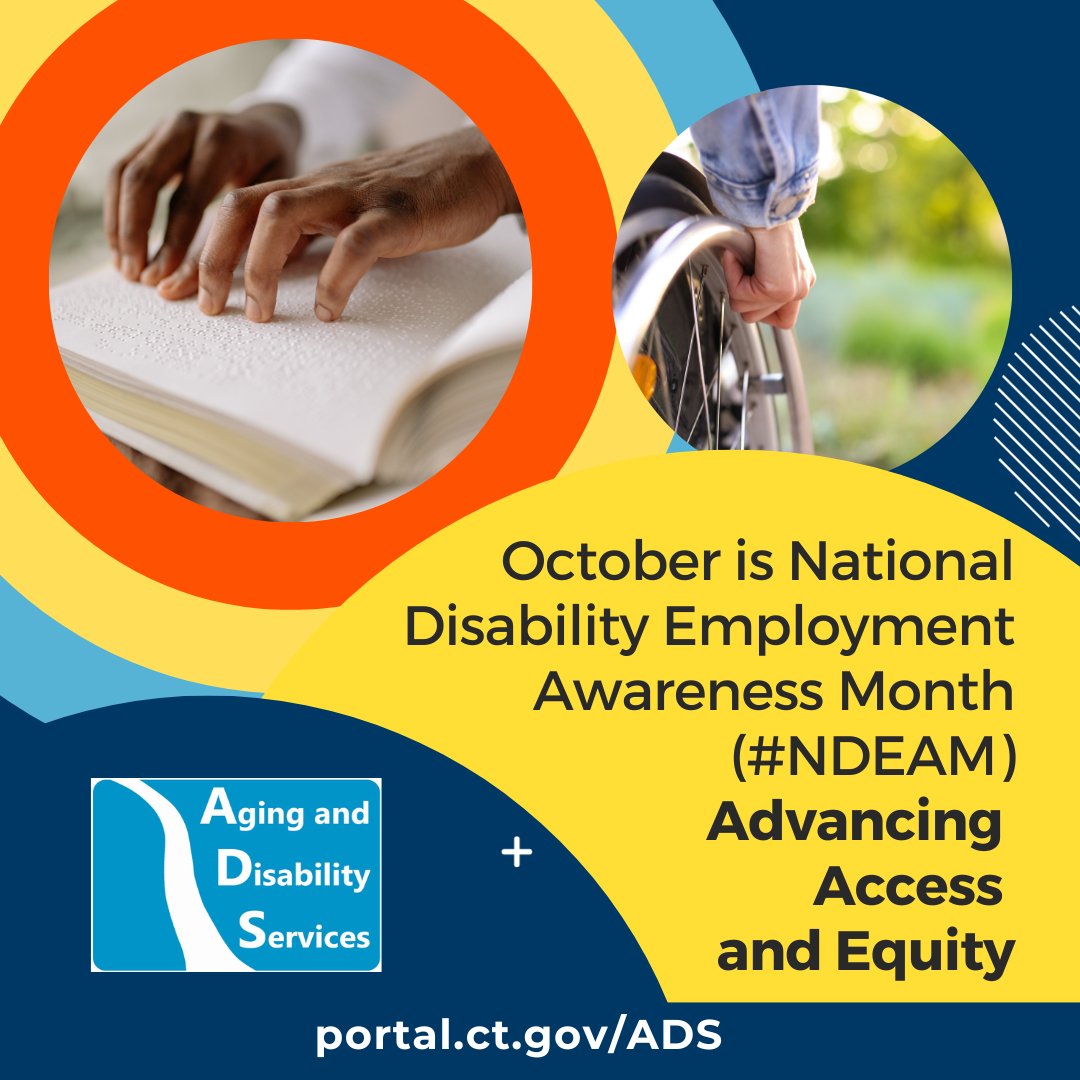 The Department of Aging and Disability Services believes strongly in Advancing Access and Equity in all that we do. Please join us in celebrating National Disability Employment Awareness Month! #ndeam #ndeam2023 #disabilityemploymentawarenessmonth #disabilityemployment