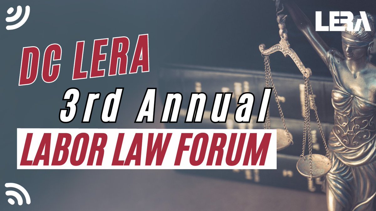 DCLERA's tweet photo. Join our free virtual 3rd Annual Labor Law Forum: US and  International Perspectives on Sexual Harassment in Organized and  Unorganized Workplaces. Fri, Oct 6, 2023. 10 - 11:30 am Eastern. Register now:
https://t.co/SRAvkX2pw4 #labor #SexualHarassment #law https://t.co/z96vjttArB