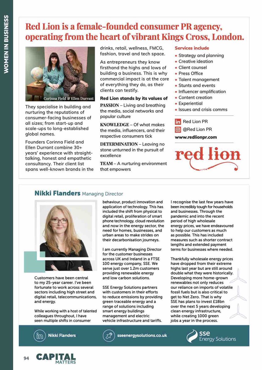 RedLionPR (@redlionpr) on Twitter photo As our founders, @corinnaJS and <a href="/ellendurrant/">Ellen Durrant</a> are proud to support #WomeninBusiness at the London Chamber of Commerce and Industry. In 1984 there were 646,000 UK women in self-employment. By 2020 it more than doubled to 1.6 million. Long may that figure grow #femaleleadership As our founders, @corinnaJS and <a href="/ellendurrant/">Ellen Durrant</a> are proud to support #WomeninBusiness at the London Chamber of Commerce and Industry. In 1984 there were 646,000 UK women in self-employment. By 2020 it more than doubled to 1.6 million. Long may that figure grow #femaleleadership