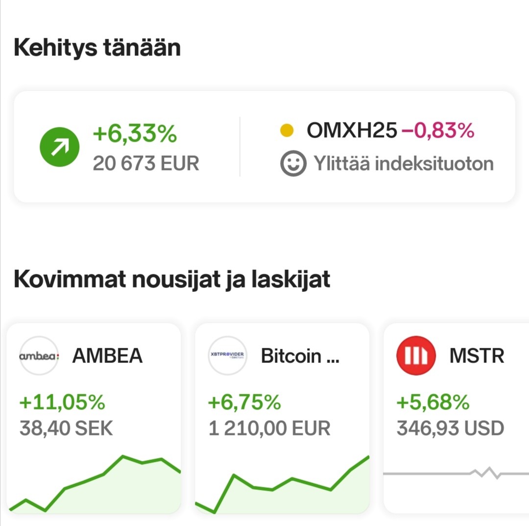 anteropaljakka1's tweet photo. Salkkupornoa: Oon aina miettiny, mitä se 'uptober' tarkoittaa 🤔
Kiitos kolme suurinta:
$MSTR
#Bitcoin träkkeri
#Ambea
Välillä näin... 😎💎 https://t.co/pyRyZBFzAG