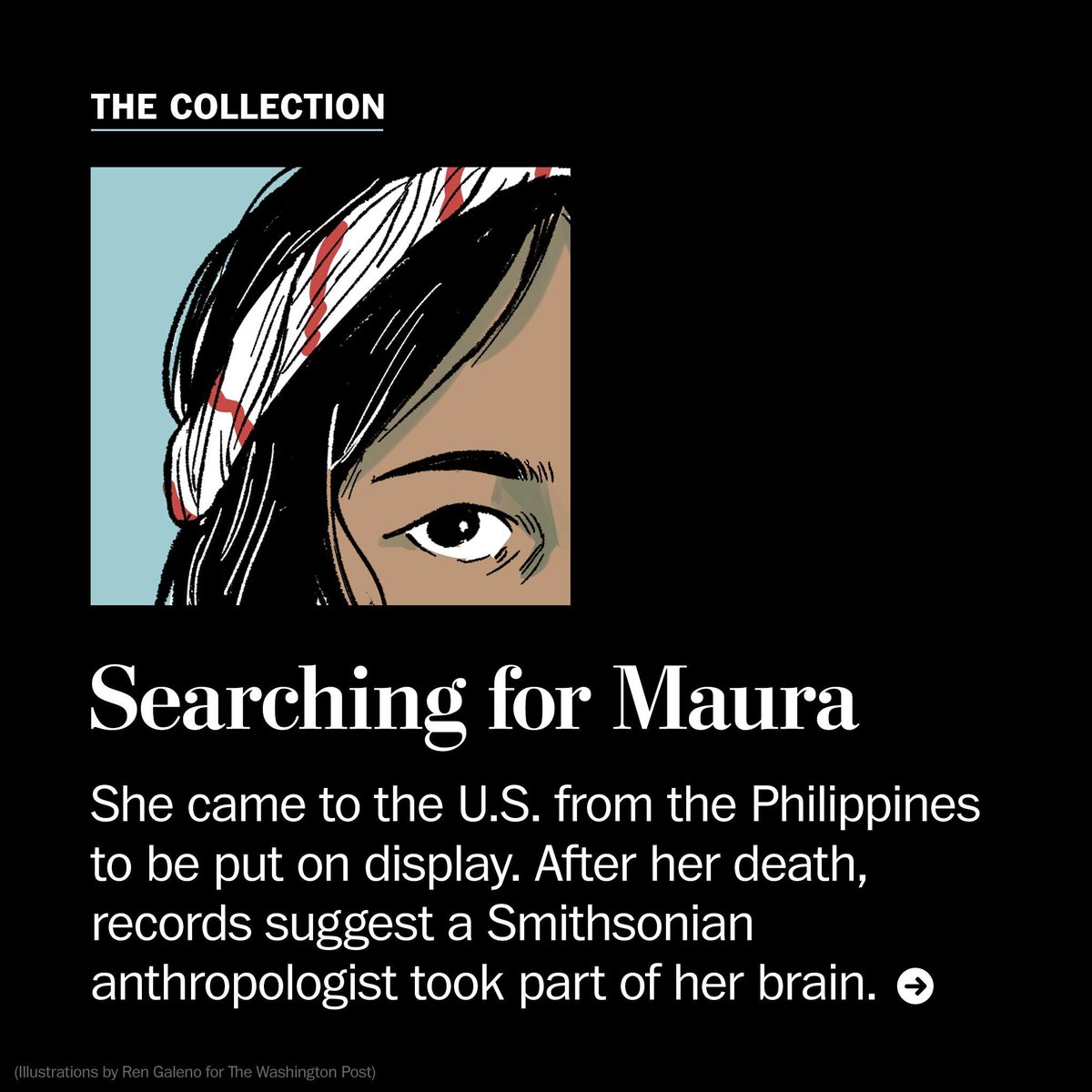 It's Filipino American History Month. Eat all the lumpia, but also read about events like the 1904 World's Fair, where Filipinos were put on display in St. Louis. We put out a comic on the fair for our series on the Smithsonian's human brain collection. wapo.st/46sqSOK