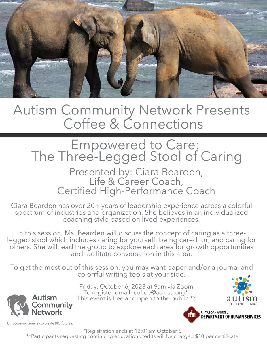 Join us this Friday as we learn about caring from a new perspective.