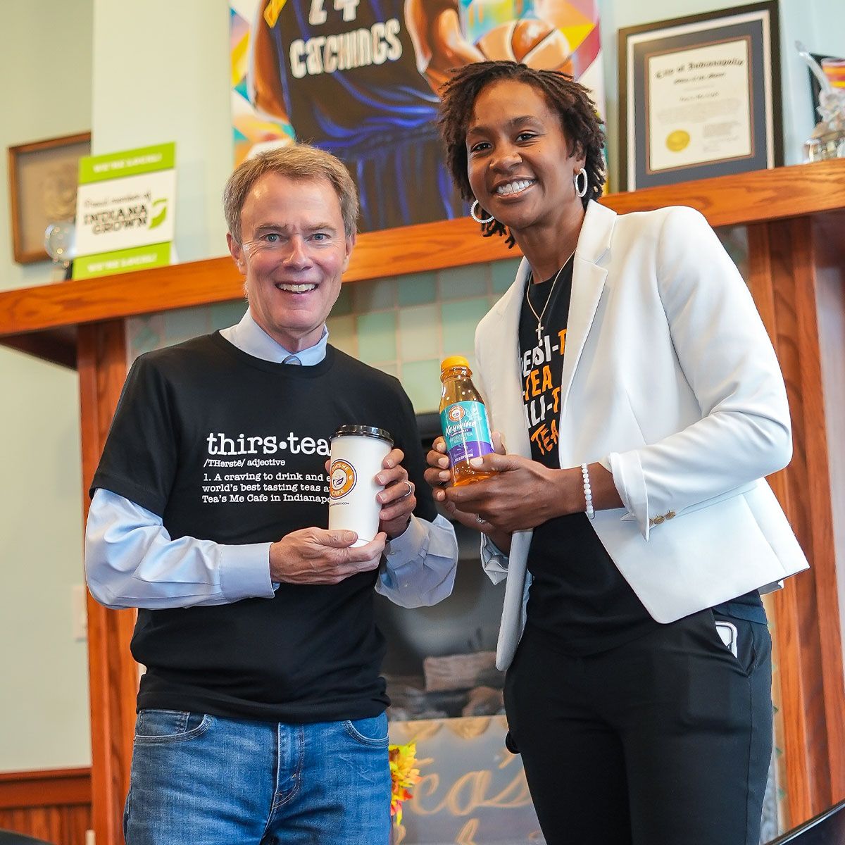 TeasMeIndy's tweet photo. Tea’s Me Cafe named October 2023 Certified Vendor of the Month by Mayor Joe Hogsett
Indianapolis café owned by gold medal Olympian awarded for initiative’s one-year anniversary. https://t.co/8wks9TbKVL #teasmecafe #indianapolis #vendorofmonth #indymajor https://t.co/jm2Pno6Urv